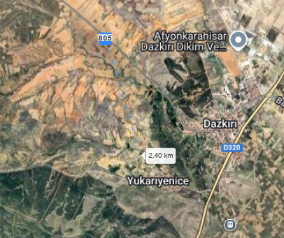A.KARAHİSAR DAZKIRI YUKARIYENİCE MAH.1.376M² TARLA SATILIK - AFYONKARAHİSAR DAZKIRI fotoğraf 3
